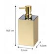 Dozator manual de sapun lichid, auriu,  100ml, Sepio