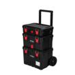 Carucior reglabil cu roti pentru transport, 3 sertare depozitare, organizare, Kraft