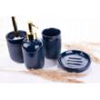 Suport pentru periute dinti, pensule, din ceramica, albastru marin, Sepio