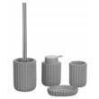 Sapuniera din plastic, gri, design modern, Sepio
