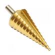 Burghiu conic, carota 4-39 mm, HSS, invelis titan, Verke