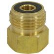Reductie de alamă pentru instalații de gaz, 1/2"-3/8", Verke