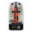 Minipolizor, freza cu acumulator 12V, 25000 rpm, 55 piese, Kraf