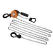 Palan manual cu lant, cu parghie, capacitate 750kg, 2 m, troliu, Kraft