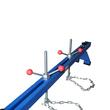 Suport pentru suspendarea motoarelor, 155  x22 x 19 cm, capacitate 500 Kg, Asta