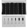 Set 100 tuburi termocontractabile 6 dimensiuni, negre, Kraft
