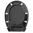 Capac wc, model standard, negru, cersanit, Sepio