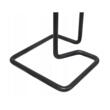 Suport pentru hartie igienica, metal si lemn, negru, model black wood, Sepio