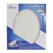 Capac de WC alb-auriu, inchidere silentioasa, duroplast, 37,5x42 cm,model 203, Sepio