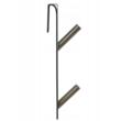 Agatator din otel pentru cabina de dus, gri-argintiu, 17.6x4x3 cm, Sepio