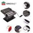 Masina de facut paste, manuala, otel, 15cm, neagra, Kinghoff