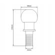 Carlig, bila cuplare remorca, sarcina maxima 3.5 tone, 50 x 22 x 54 mm, Kraft