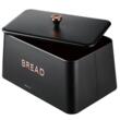 Cutie pentru paine neagra, metalica, 35x23x21cm, Kinghoff