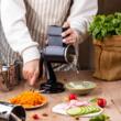  Masina manuala, 5 insertii pentru tocat legume, prindere prin ventuza, Kinghoff