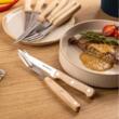 Set pentru friptura si gratar, 8 piese, otel inoxidabil, lemn, Klausberg
