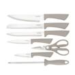  Set de cutite 8 piese, cu bloc de salcam, otel inoxidabil, Klausberg