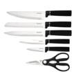 Set de cutite 8 piese cu suport, negru, otel inoxidabil, Klausberg