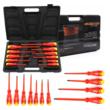 Set surubelnite izolate, 11 piese, pentru electricieni, Kraft