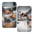 Pistol pneumatic pentru vopsit cu vas sub presiune, duza 2 mm, capacitate rezervor 2 litri, Verke
