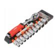 Set chei tubulare 1/2", CR-V cu clichet 72T și extensie, 12 piese, Verke