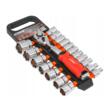 Set chei tubulare 1/2", CR-V cu clichet 72T, 19 piese, Verke