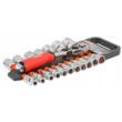 Set chei tubulare 1/2", CR-V cu clichet 72T, 19 piese, Verke