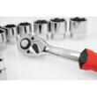 Set chei tubulare 1/2", CR-V cu clichet 72T, 19 piese, Verke