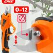  Foarfeca electrica cu acumulator pentru taiat plante, 3.6V 1.5Ah, Verke