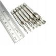 Set 6 burghie combinate pentru gaurire si filetare in metal, M3-M10, prindere hexagonală 1/4", prelungitor inclus, Verke