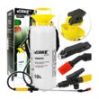 Pompa, pulverizator manual cu presiune, capacitate 10 litri, cu lance si curea de umar, duza reglabila, Verke