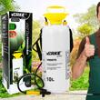 Pompa, pulverizator manual cu presiune, capacitate 10 litri, cu lance si curea de umar, duza reglabila, Verke