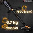 Motocoasa electrica, trimmer pentru tuns iarba, gazon, 2500 W, disc si mosor incluse, Powermat