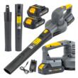 Suflanta pentru frunze cu acumulator, 20V 2Ah, debit aer 250 km/h, acumulator si incarcator incluse, Powermat