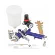 Pistol pneumatic pentru vopsit, HVLP, duze 1.4 mm 1.7 mm, capacitate rezervor 600 ml, Verke