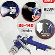 Pistol pneumatic pentru vopsit, HVLP, duze 1.4 mm 1.7 mm, capacitate rezervor 600 ml, Verke