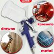 Pistol pneumatic pentru vopsit, HVLP, duze 1.4 mm 1.7 mm, capacitate rezervor 600 ml, Verke