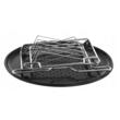 Set 3 forme pentru pizza cu strat de marmura antiaderente, suport metalic cromat, 38,5 x 24,3 x 19,6 cm, 4 elemente, Kinghoff