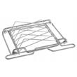 Set 3 forme pentru pizza cu strat de marmura antiaderente, suport metalic cromat, 38,5 x 24,3 x 19,6 cm, 4 elemente, Kinghoff