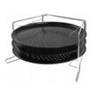 Set 3 forme pentru pizza cu strat de marmura antiaderente, suport metalic cromat, 38,5 x 24,3 x 19,6 cm, 4 elemente, Kinghoff