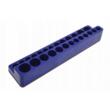 Suport, organizator magnetic de atelier pentru tubulare scurte si lungi, 1/4", 24,1 x 5,5 x 3,65 cm, 26 pozitii, Satra