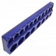 Suport, organizator magnetic de atelier pentru tubulare scurte si lungi, 1/2", 380 x 90 x 32 mm, 19 pozitii, Satra