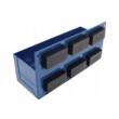 Suport, recipient magnetic metalic dreptunghiular pentru depozitarea pieselor si sculelor, 210 x 75 x 70 mm, Asta