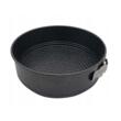 Set 3 forme antiaderente pentru copt tort, prajituri, cu perete detasabil, 24 , 26, 28 cm, negre, Kinghoff