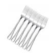 Set furculite pentru masa, din inox, 19.5 cm, argintiu, 6 piese, Kinghoff