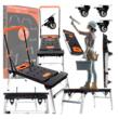 Banc de lucru pliabil 7 în 1, masa pentru atelier, capacitate incarcare 150 Kg, 3 prize 230 V, 109 × 55 × 78 cm, Kraft