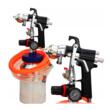 Pistol pneumatic pentru vopsit cu vas sub presiune, duza 2 mm, capacitate rezervor 2 litri, Kraft