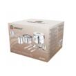 Set de vase pentru camping din oțel inoxidabil, 7 x 13 x 15 cm, 9 piese, Kinghoff
