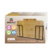 Set 4 tocatoare din bambus cu suport metalic negru, 30,4 x 21 x 5,5 cm, Kinghoff