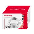 Set oala pentru gatit la abur, capac din sticla, otel inoxidabil, diametru 28 cm, capacitate 6 litri, 5 straturi, Klausberg