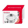Set oala pentru gatit la abur, capac din sticla, otel inoxidabil, diametru 26 cm, capacitate 4,6 litri, 5 straturi, Klausberg